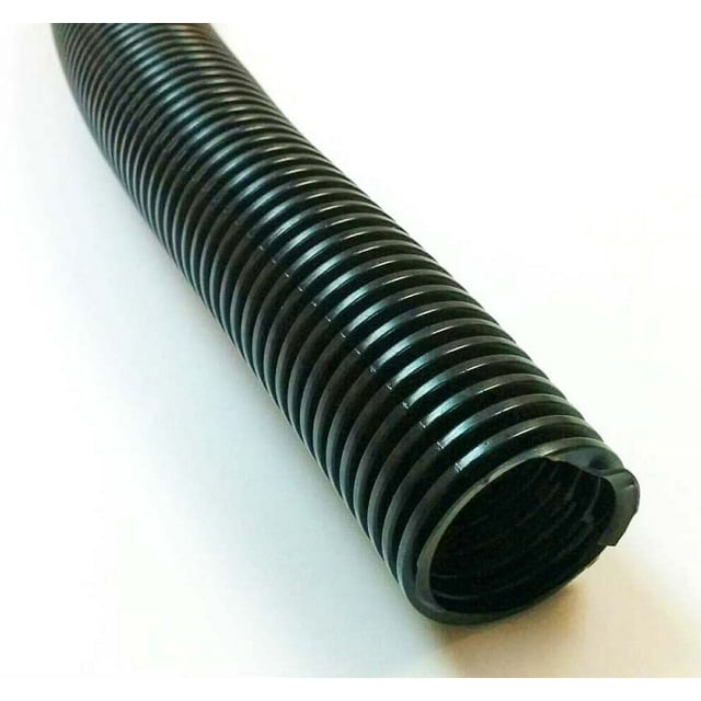 1/4" Polyethylene Split Wire Loom Tubing - Length: 10 Feet - Color: Black
