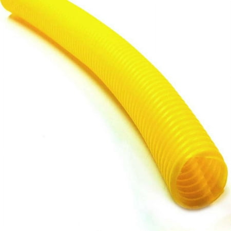 1/4" Polyethylene Split Wire Loom Tubing - Length: 25 Feet - Color: Yellow
