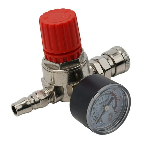 1/4" Pressure Regulator Air Compressor Adjustable Gauge 175PSI Valve Control