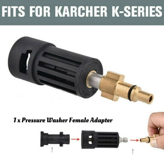1/4'' Pressure Washer Conversion Adaptor For Karcher K-Series Female To Parkside