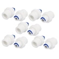thumbnail image 1 of Unique Bargains 1/4" Push Fit Tube x M20 Male Thread Quick Connect 10Pcs for Water System, 1 of 4
