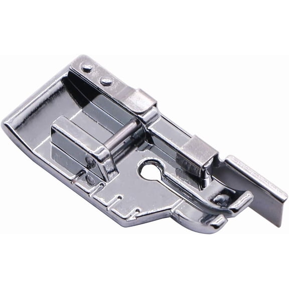 1/4'' (Quarter Inch) Quilting Patchwork Sewing Machine Presser Foot with Edge Guide for All Low Shank Snap-On Singer, Brother, Babylock, Euro-Pro, Janome, Juki, Kenmore, New Home, White, Simplicity