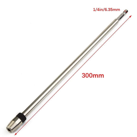 1/4" Quick Release Screwdriver Drill Bit Holder 300mm Hex Shank Extension Rod