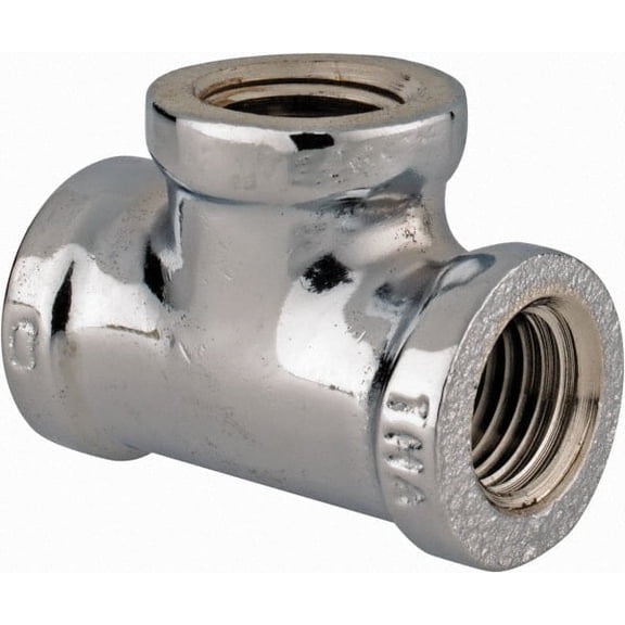 1/4" Red Brass/Chrome Pipe Tee