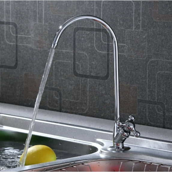 1/4'' Reverse Osmosis Chrome Plated Kitchen Drinking Water Filter Faucet Us