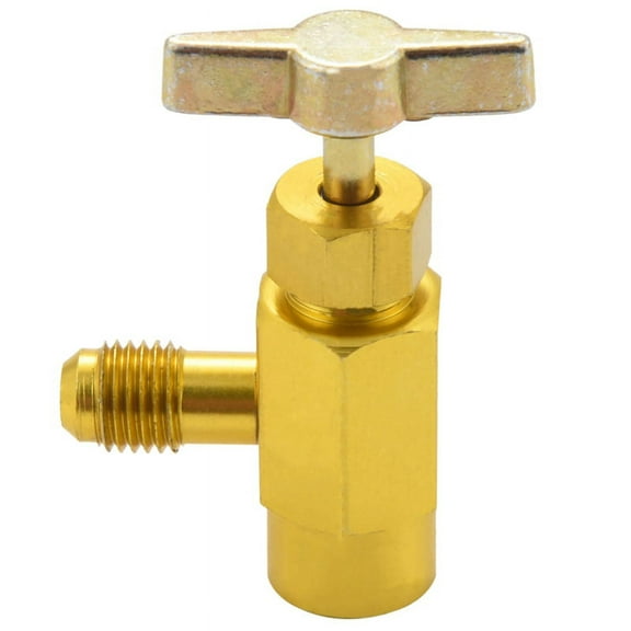 1/4 Sae M14 Thread Adapter R-134A Automotive Air Conditioner Refrigerant Can Dispensing Bottle Tap Opener Valve