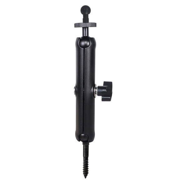 1/4 Screw-In Adjustable Trail Camera Tree Mount for with a Separable Pointed Fastener and Two-Joint Arm for Controlled Changes
