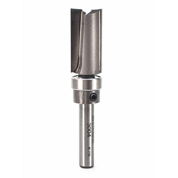 1/4" Shank, 1/2" Diameter x 1" Cutting Length x 2-1/2" OL, B9 Bearing  - Template Bit, Whiteside