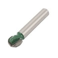 thumbnail image 1 of 1/4" Shank 3/8" Cutting Dia Metal Cove Box Router Bit Silver Tone Green, 1 of 4
