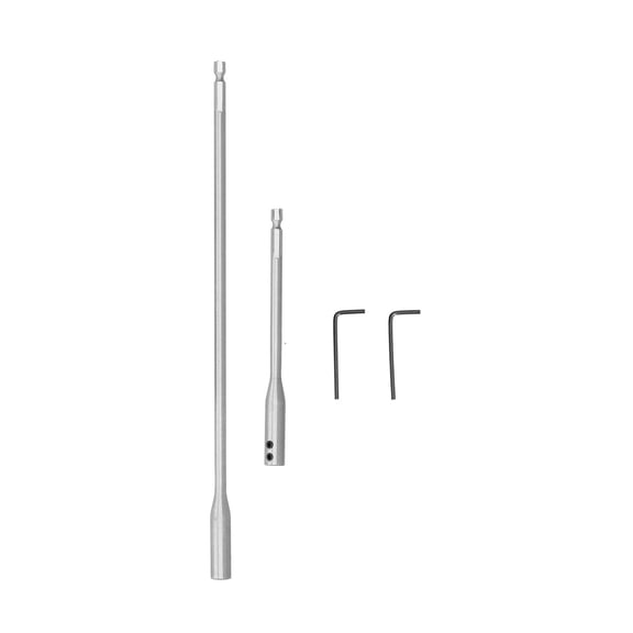 1/4" Shank Drill Bit Extension, High Carbon Steel, Durable Polished, 5.9"/11.8" Lengths