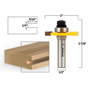 1/4" Slotting Cutter Router Bit - 1/2" Shank - Yonico 12107