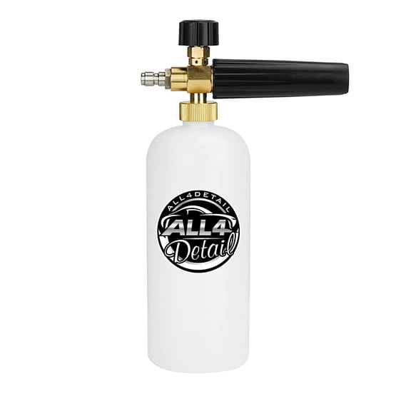 1/4" Snow Foam Jet Bottle 1000 ML Car Wash Gun Soap Lance Cannon Spray Pressure