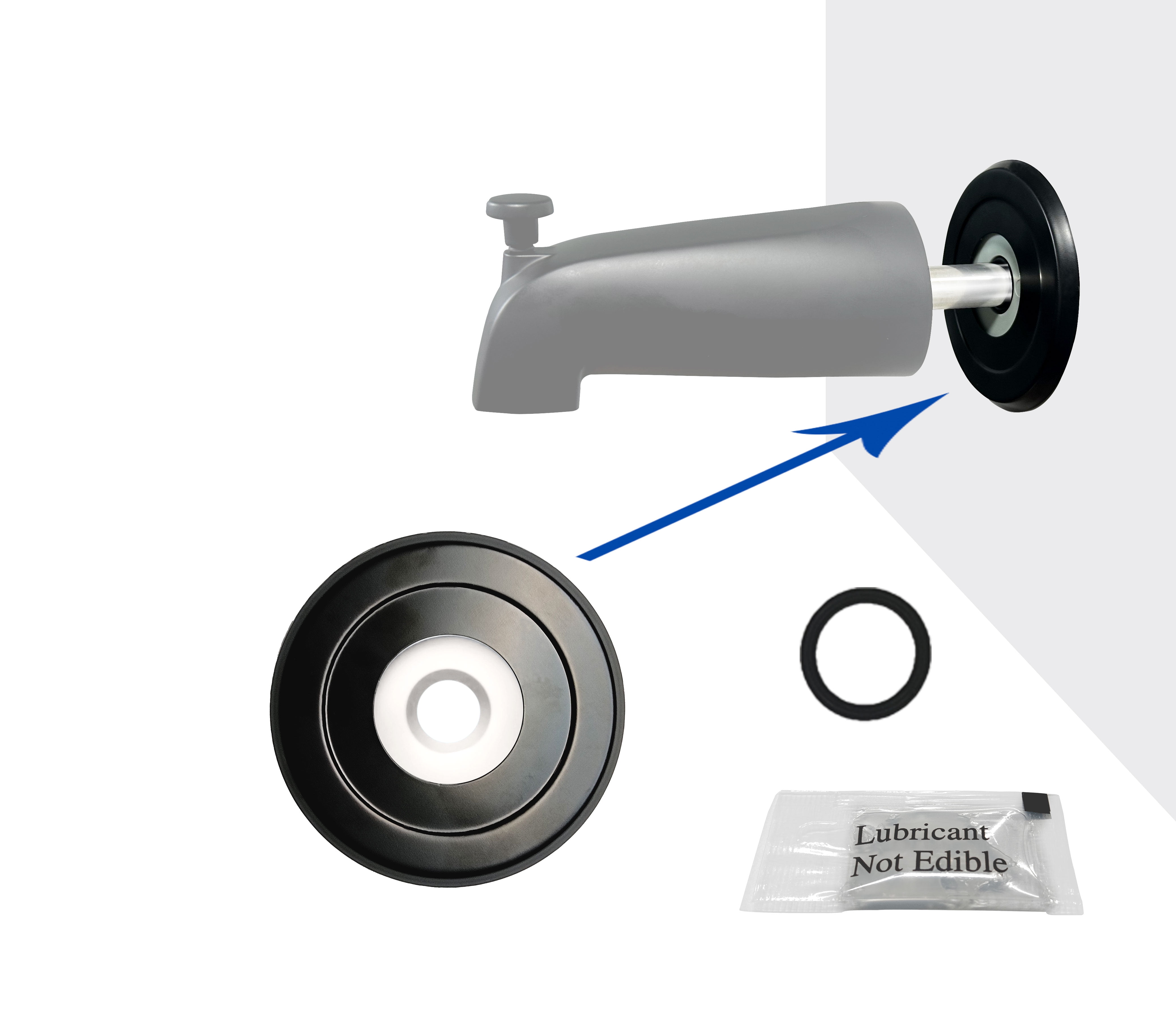 1/4" Spacer for Tub Spout, Flange Trim Ring for Bath Faucet, Shower