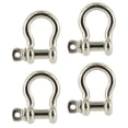 thumbnail image 1 of 1/4" Stainless Steel Screw Pin Anchor Shackle - 0.5 Ton – 4 Pack, 1 of 7