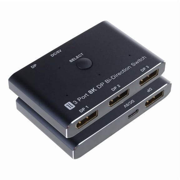 1.4 Switching Box 8K High Resolution Video Splitter 3 In 1 Out Switcher For Multiple Monitors