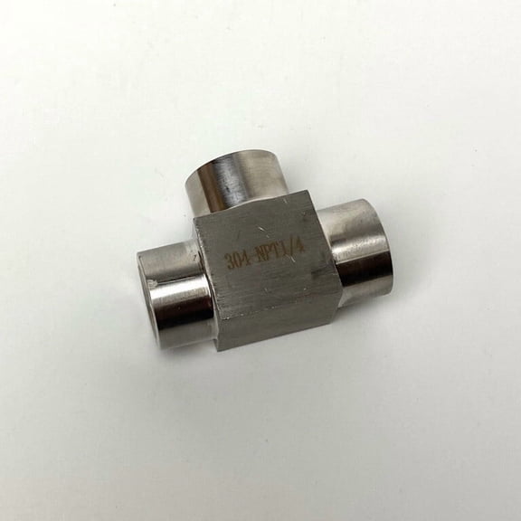 1/4" Tee T 3 way Female 304 SS Stainless Threaded Connector Pipe Fitting NPT US