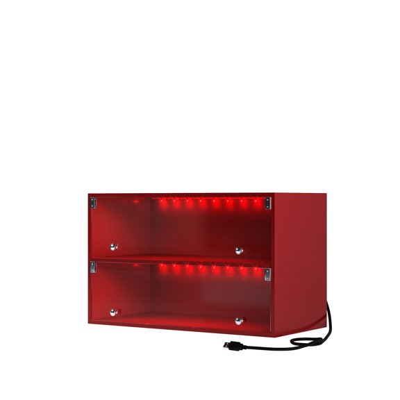 1/4" Thick Glass - Color - Changing LED via Remote - Bedroom Use - Stackable for More Space