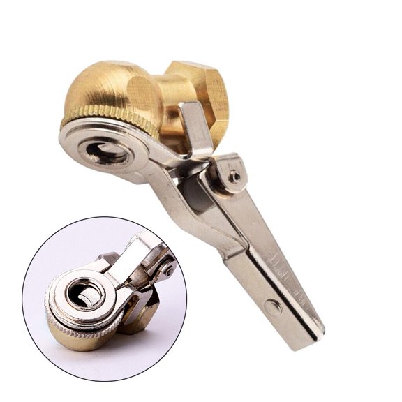 1/4\" Tire Inflator Valve Connector with Barb Clip-On Design for Easy Inflation