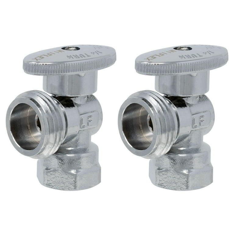1/2 in. FIP x MHT Chrome-Plated Brass Washing Machine Valve