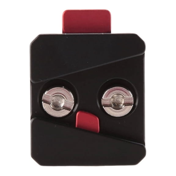 1/4 Universal V Mount Battery Quick Release Plate Adapter Accessories Portable Single Base for All Ptz and Camera Black