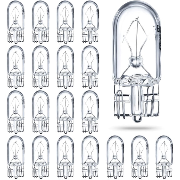 1/4 Wedge Base 12V 5W Clear Krypton Light Bulbs for Landscape and RV 20 Pieces