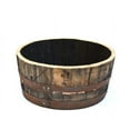 thumbnail image 1 of 1/4 Whiskey Oak barrel planter Handmade, 1 of 3