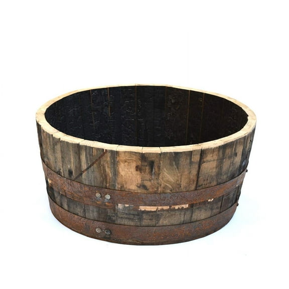 1/4 Whiskey Oak barrel planter Handmade