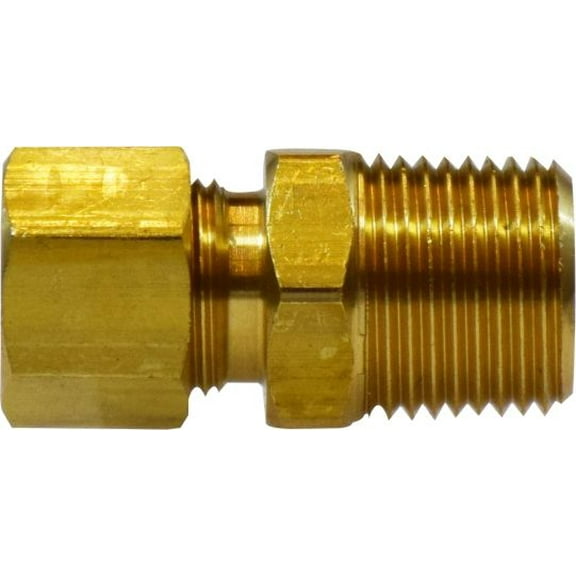 1/4 X 1/2 Comp X MIP Adapter, Compression, Brass Fittings