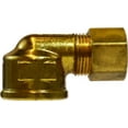 thumbnail image 1 of 1/4 X 1/8 Comp X FIP Elbow, Compression, Brass Fittings, 1 of 1