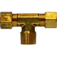 thumbnail image 1 of 1/4 X 1/8 Comp X MIP Branch Tee, Compression, Brass Fittings, 1 of 1