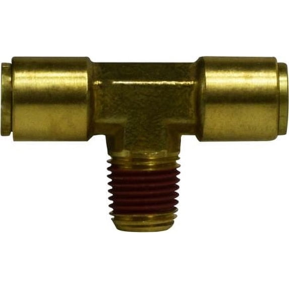 1/4 X 1/8 Pi X MIP DOT Branch Teeee, D.O.T. Push In, Brass Fittings