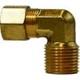 thumbnail image 1 of 1/4 X 3/8 Comp X MIP Elbow, Compression, Brass Fittings, 1 of 1