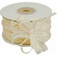 thumbnail image 1 of 1/4" X 50 Yards Iridescent Pull String Bows Christmas DIY Craft Gift Ribbon (Ivory), 1 of 1