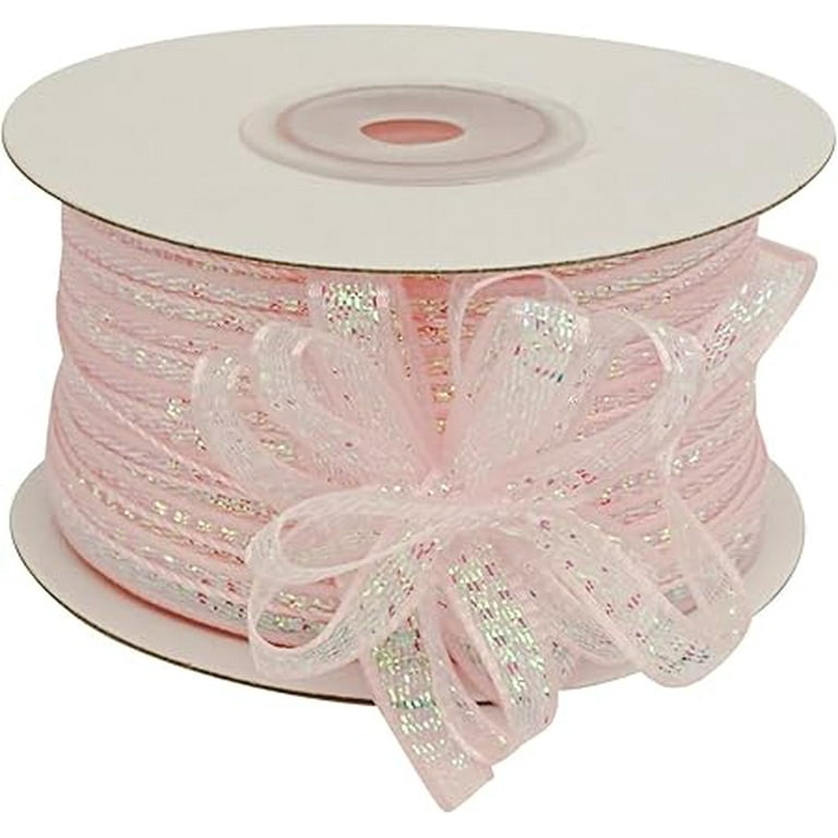 Pull Bow Pink Iridescent Pull Bow Pink Iridescent
