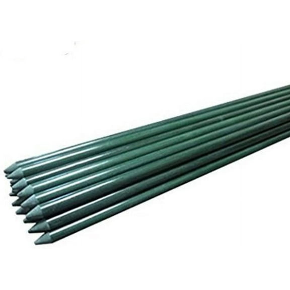 1/4'' X 72'', Garden Stakes, Plant Stakes, Never Rust/Rot, Better Than Wood Stakes and Bamboo Stakes, Dark Green(20)