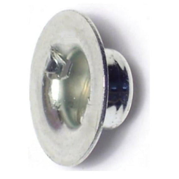 1/4" Zinc Plated Steel Washer Cap Push Nuts PSHNL-128