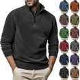 1/4 Zip Pullover Mens, Mens Long Sleeve Shirt, Shirt for Men, 2024 Men