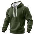 thumbnail image 1 of 1/4 Zipper Hoodie Men Long Sleeve Fashion Hooded Sweatshirt Loose Fit Hoodie Pullover Fall Winter Pullover Tops with Pockets, 1 of 5