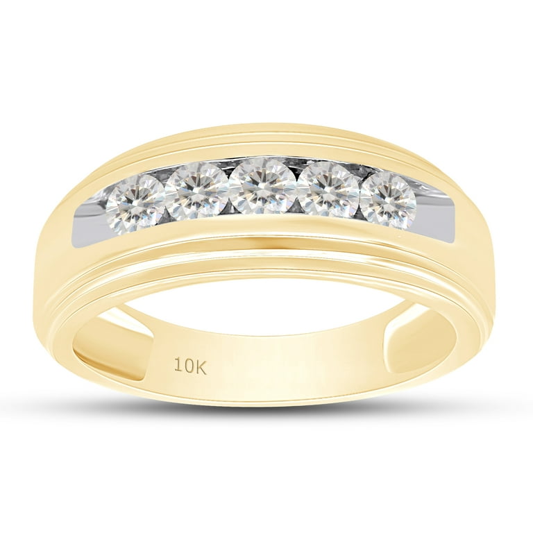 MEN'S RING 0.25CT ROUND DIAMOND 10K YELLOW GOLD MEN'S RING 0.25CT ROUND DIAMOND 10K YELLOW GOLD