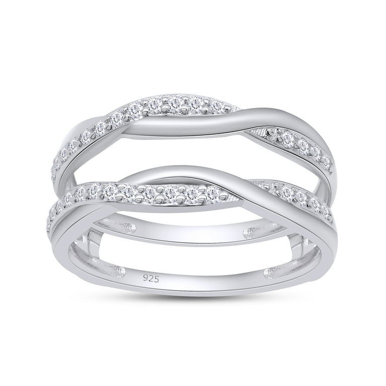 LADIES WRAP RING 0.25CT ROUND DIAMOND 14K WHITE GOLD LADIES WRAP RING 0.25CT ROUND DIAMOND 14K WHITE GOLD