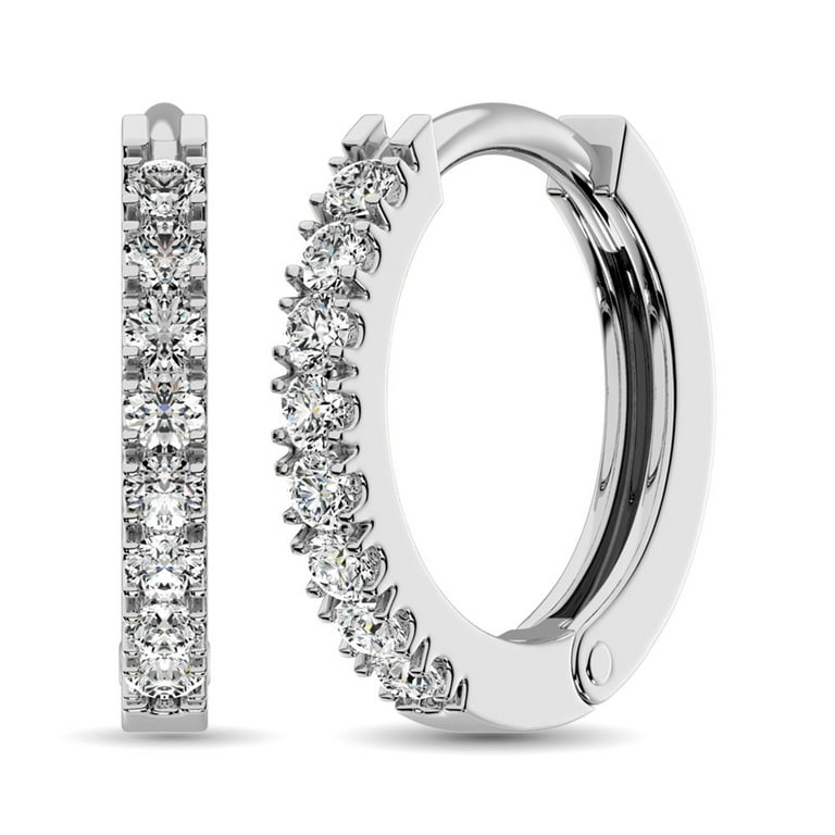 Walmart diamond hoop sale earrings