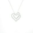 thumbnail image 1 of 1/4 ctw Round Lab Grown Diamond Heart Necklace, 1 of 4