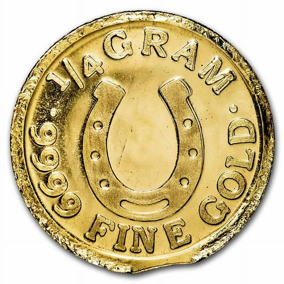 1/4 gram Gold Round: Lucky Horseshoe - MPM
