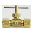 thumbnail image 1 of 1/4 in. 1/4 in. Brass Needle Valve, 1 of 3