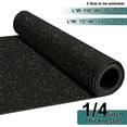 thumbnail image 1 of 1/4 in Thick Rubber Gym Flooring Roll, Heavy Duty Exercise Equipment Mats Shock Absorption Sound Insulation Ideal for Gym Home Garage Basement 4x6ft, 1 of 12