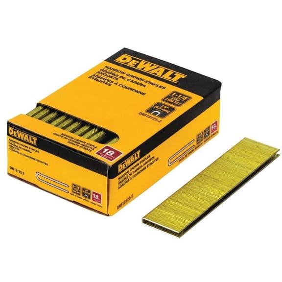 1/4 in. x 1-1/2 in. 18-Gauge Glue Collated Crown Staple (2500-Pieces) (D)