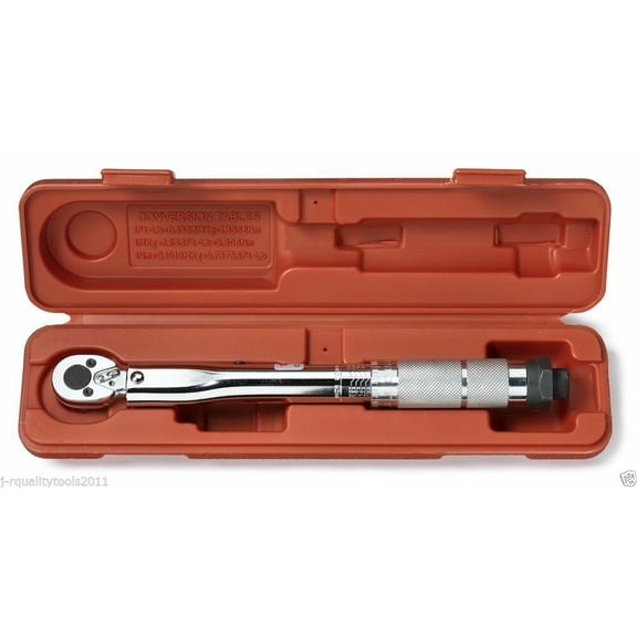 1/4" inch Dr Adjustable Torque Wrench Reversible Clicker Torq Tork 20-200 in/lb