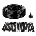 thumbnail image 1 of 1/4 inch Drip Irrigation Tubing 65 FT Roll, 20 Pcs 1/4" Tubing Support Stakes,1 Pcs 3/4" to 1/4" Hose Connector, 1 of 7