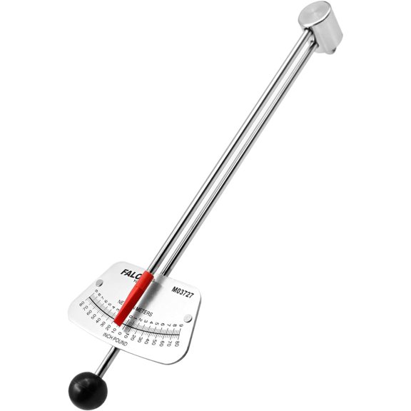 1/4-inch Drive Beam Torque Wrench - 0-80 Inch/Pounds and 0-9 Newton/Meter High Visibility Markings for Easy Readings