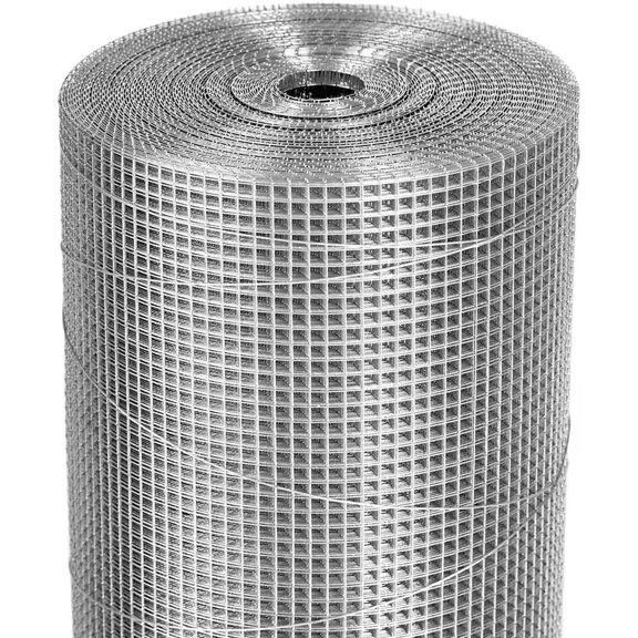 1/4 inch Hardware Cloth Roll 36 x 50 ft 23 Gauge - Hot-Dip Galvanized After Weling - Galvanized Wire Mesh Roll Chicken Wire Fence Roll Rodent Wire Tree Guard Gopher Mesh
